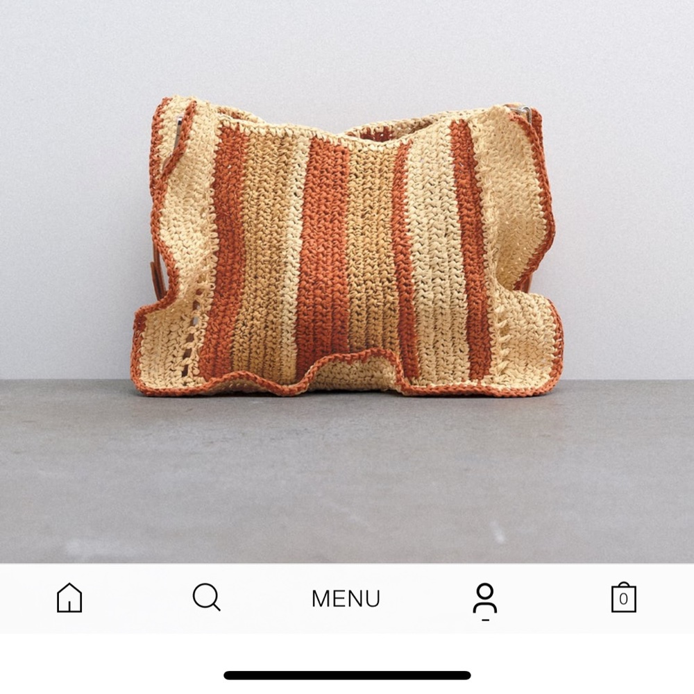 Zara woven bucket bag
